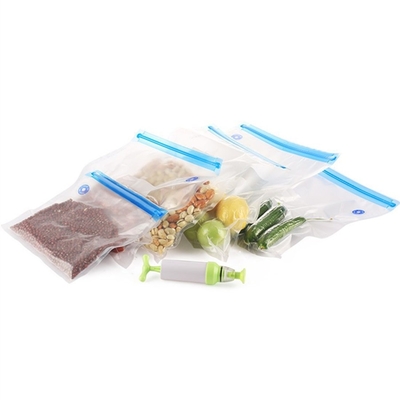 खाद्य भंडारण के लिए Sous Vide बैग BPA मुक्त पुन: प्रयोज्य वैक्यूम सीलर ज़िप बैग