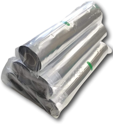 प्रीमियम सिल्वर Extured Mylar वैक्यूम सीलर बैग फ़ूड स्टोरेज एल्युमीनियम फॉयल पाउच