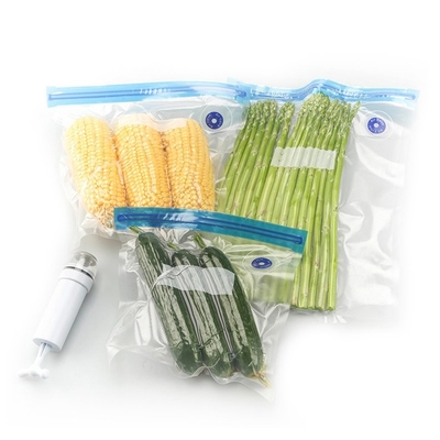 Sous Vide बैग पारदर्शक रिसने योग्य ज़िपर फ़ूड बैग समुद्री भोजन बैग