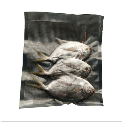कस्टम प्रिंट वैक्यूम Resealable जिपर बैग ब्लैक बैक क्लियर फ्रंट नायलॉन पाउच