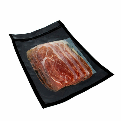Sous Vide सभी ब्लैक वैक्यूम सील बैग्स को कर्नेल नट्स के लिए OEM ब्रांड एम्बॉसिंग करता है: