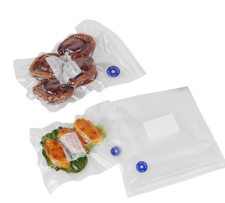पुन: प्रयोज्य प्लास्टिक Resealable Sous Vide बैग वैक्यूम ज़िपर बैग