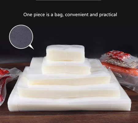 जमे हुए मांस के लिए Sous Vide वैक्यूम बैग उभरा हुआ पीई प्लास्टिक वैक्यूम खाद्य बैग
