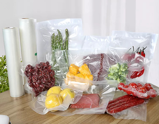 Sous Vide प्लास्टिक एम्बॉस्ड वैक्यूम सीलर बैग फूड सेवर नायलॉन वैक्यूम स्टोरेज बैग के लिए